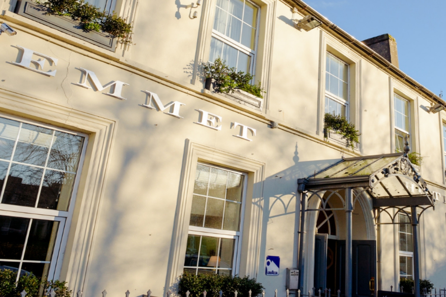 Front view of the hotel