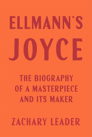 A poster of Ellmann's Joyce book.