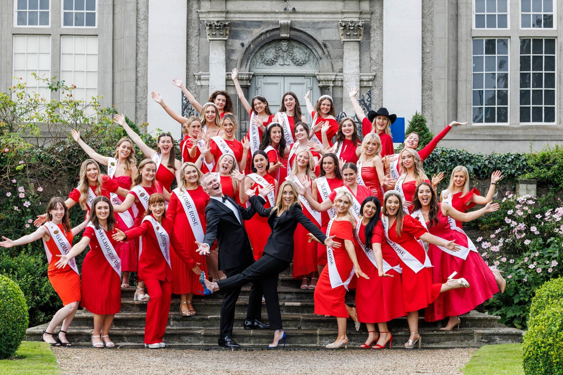 Promotional Picture of 2023 Roses with host Daithí Ó Sé and Kathryn Thomas