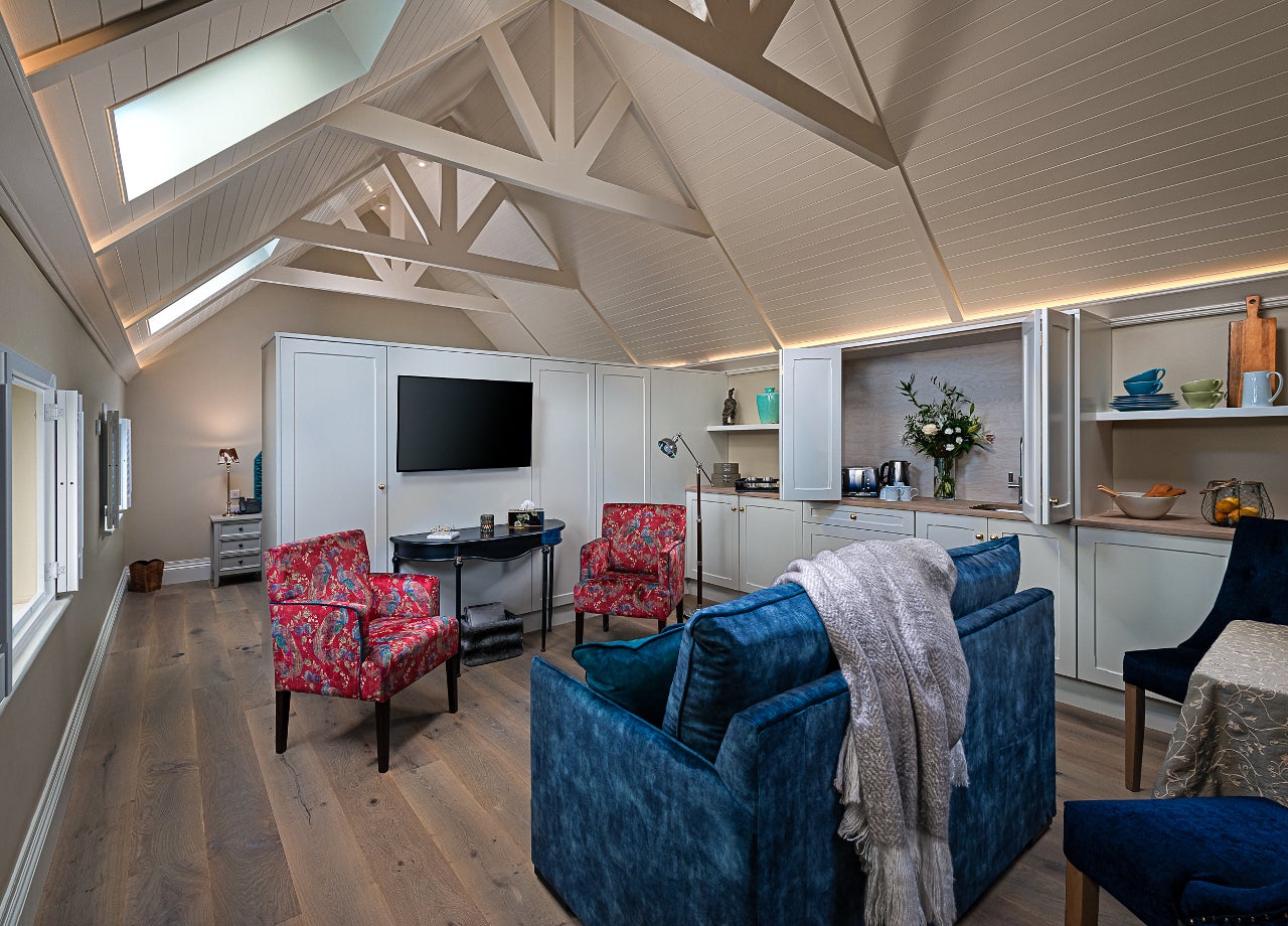 Seating are with seats