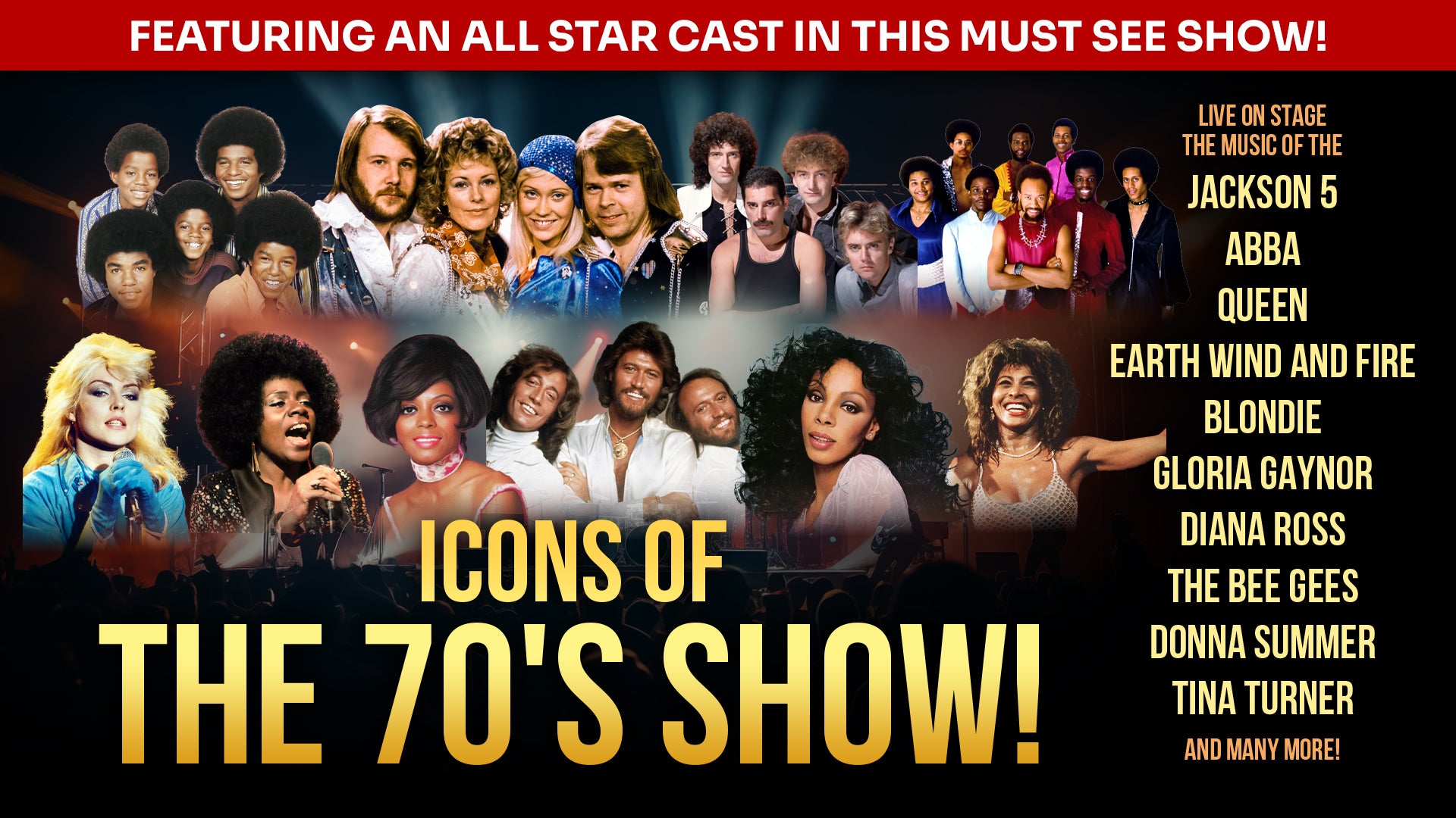 Icons Of The ’70s Show! at Backstage Theatre