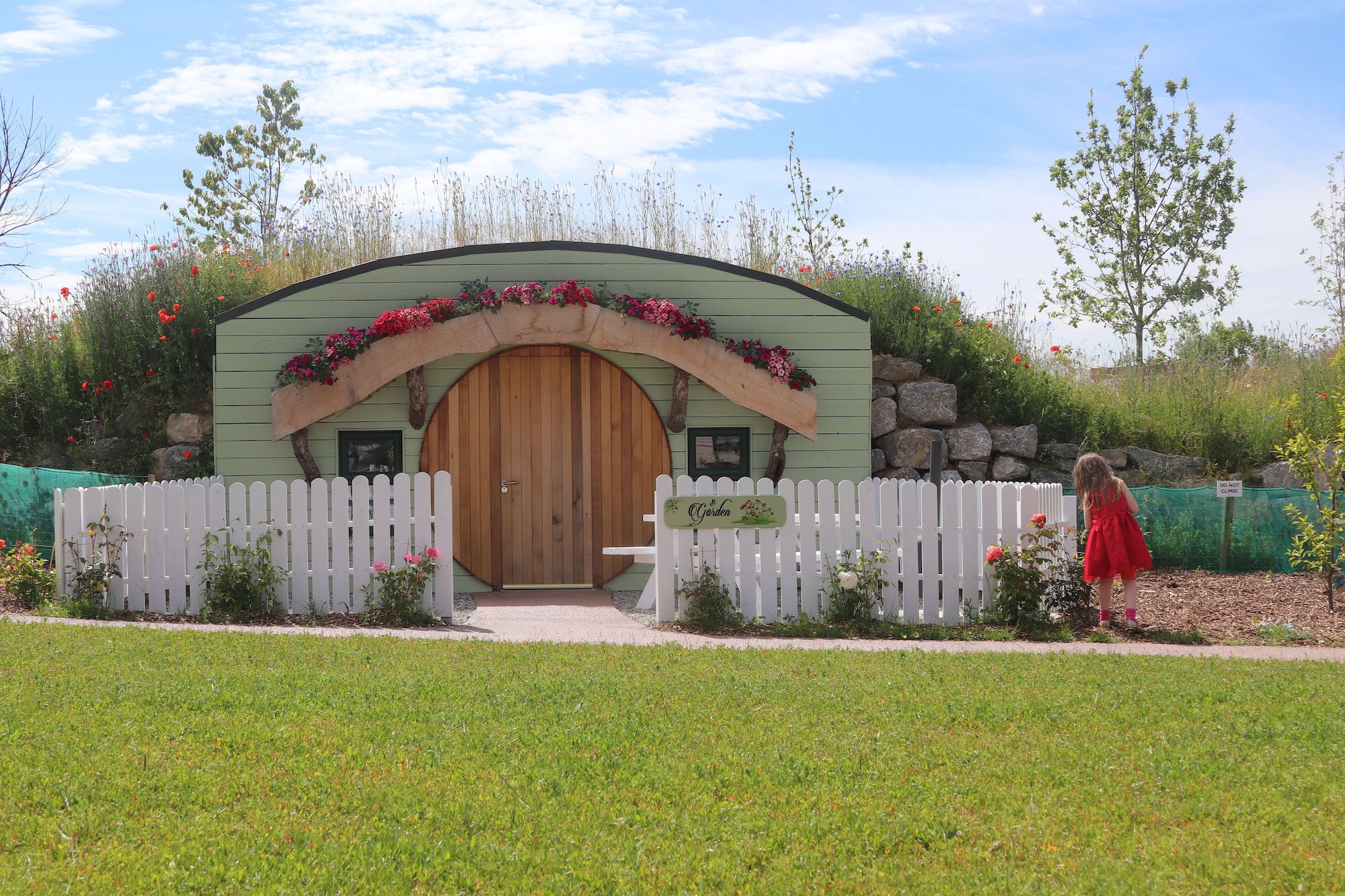 A girl at Glamping Under the Stars in County Laois