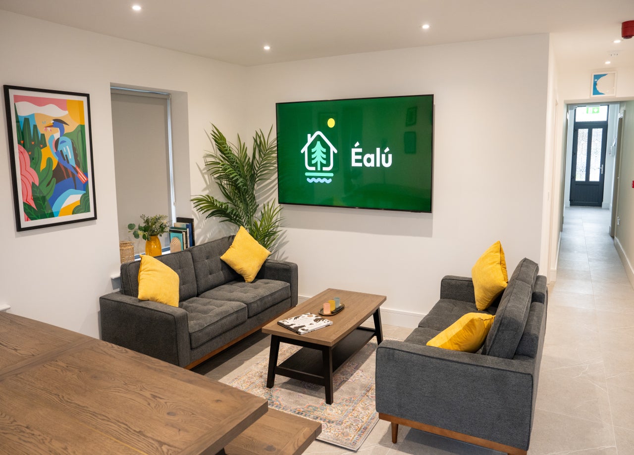 Sitting room with couches