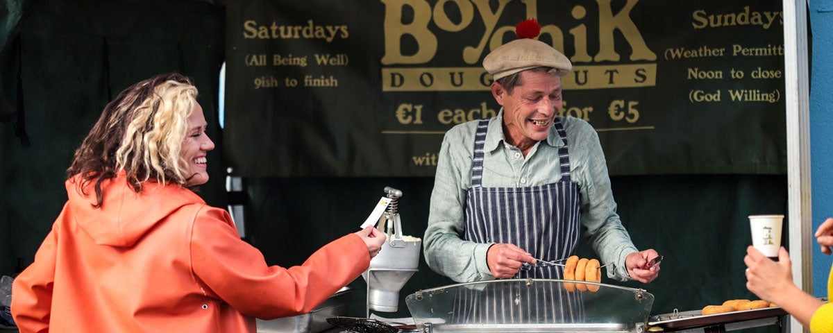 Food stall at Galway Food Tours Galway City