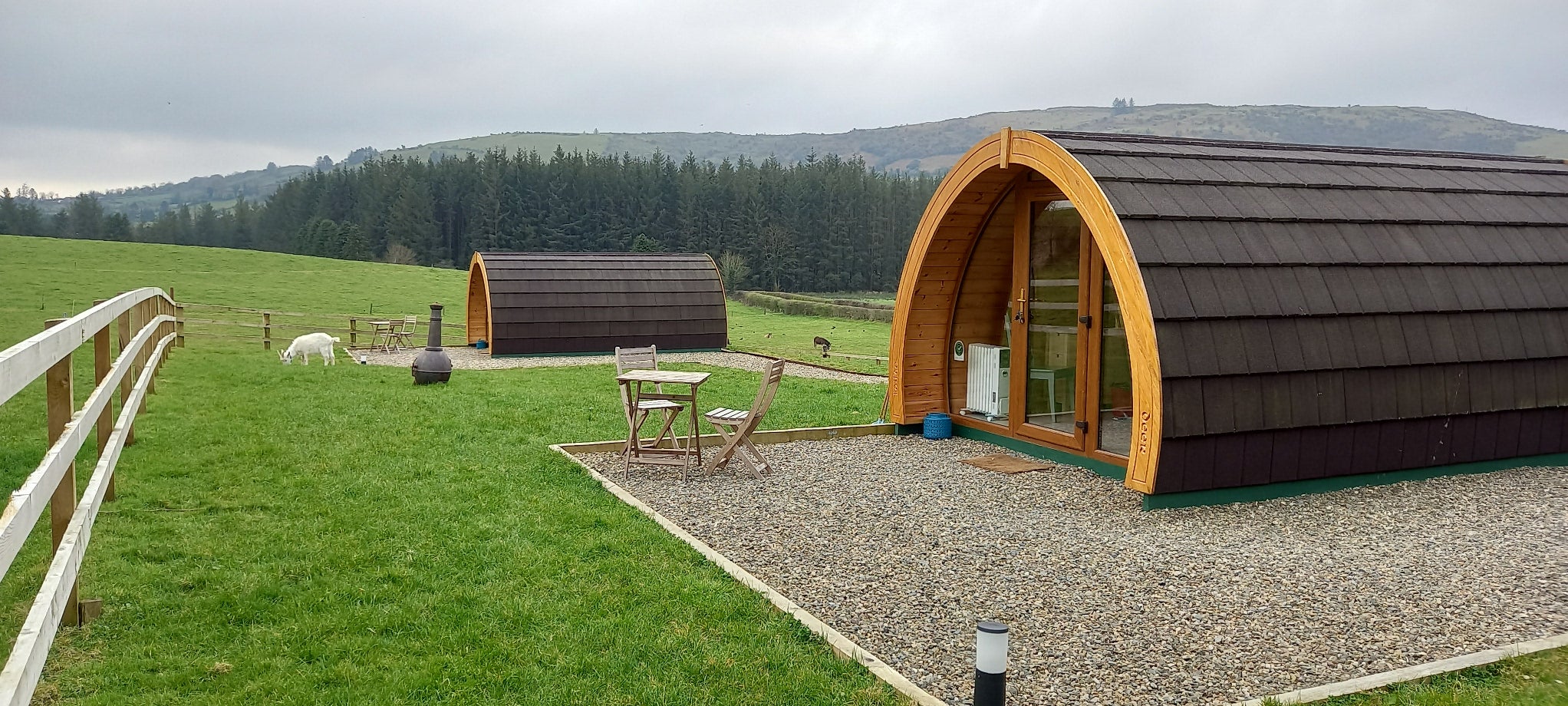 Outside view of both the pods