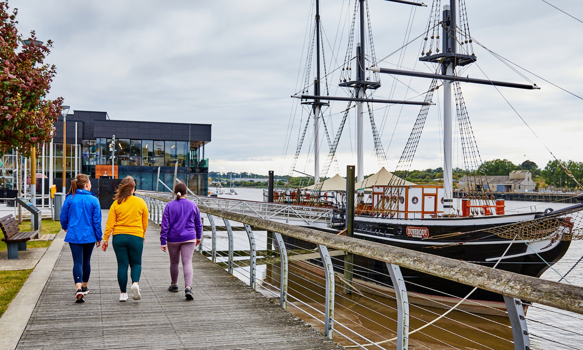 People going to visit the Dunbrody Famine Ship Experience in New Ross, Co Wexford