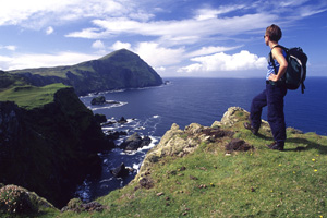 Image of walker on Clare Island