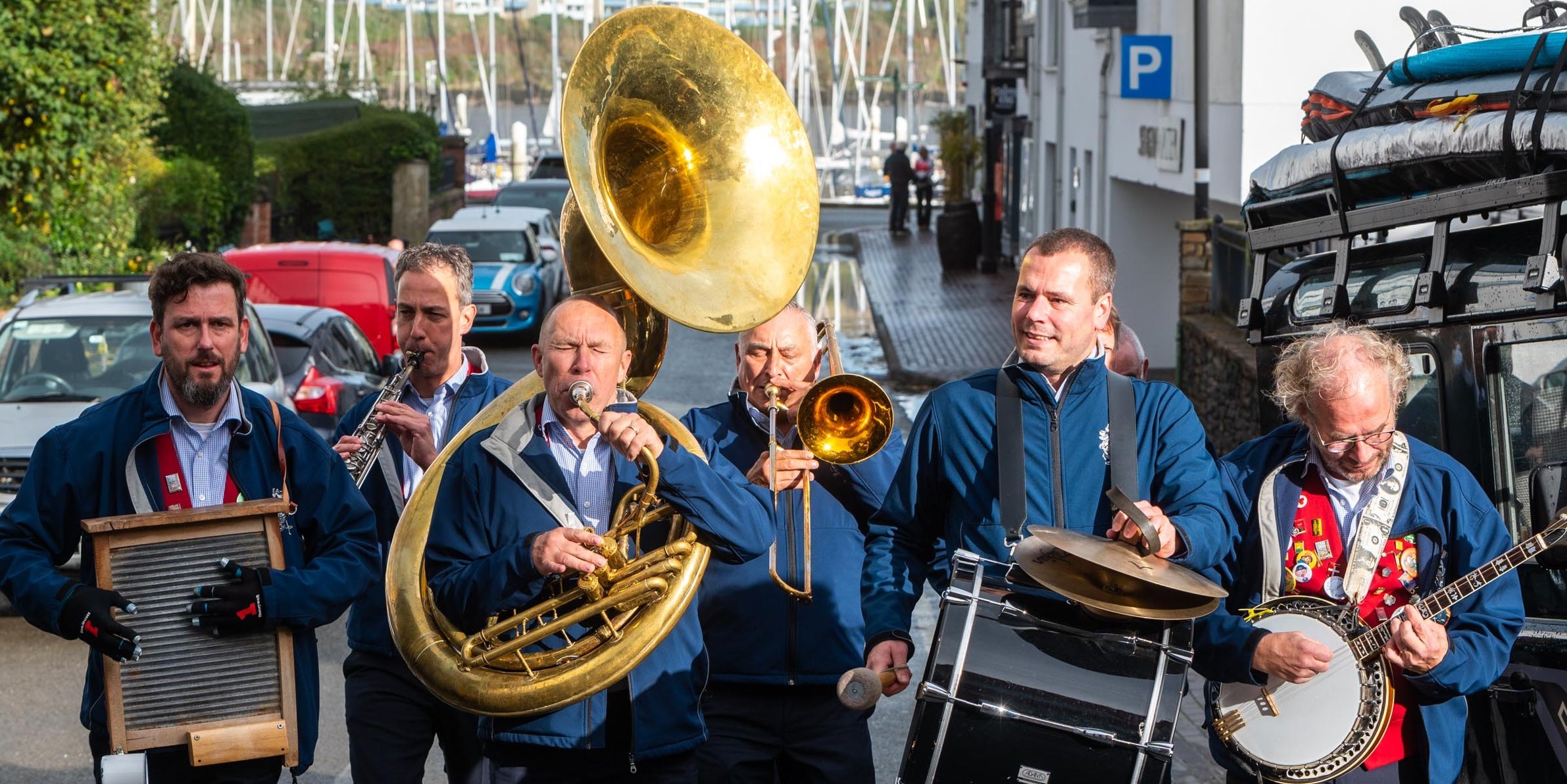 Musicians playing at the Guinness Kinsale Jazz Festival in Co Cork