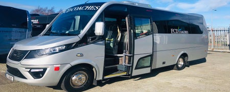 A silver FCD coach