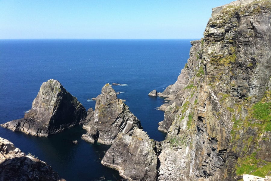 Cliffs overlooking the sea