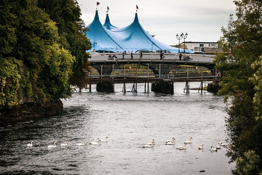 GIAF live music venue, the Heineken Big Top where acts including Mogwai, Amble, The Mary Wallopers, Picture This, Block Rockin Beats, Kingfishr, Sophie Ellis-Bextor with special guest Natasha Bedingfield among others are set to perform.