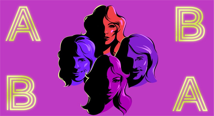 Abba faces of four people