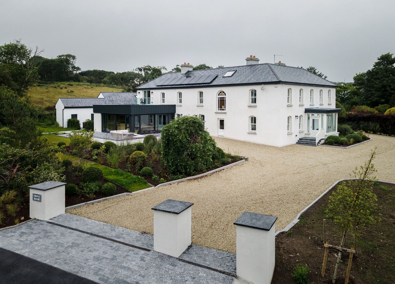 View of house and garden