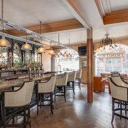Bar area with chairs 