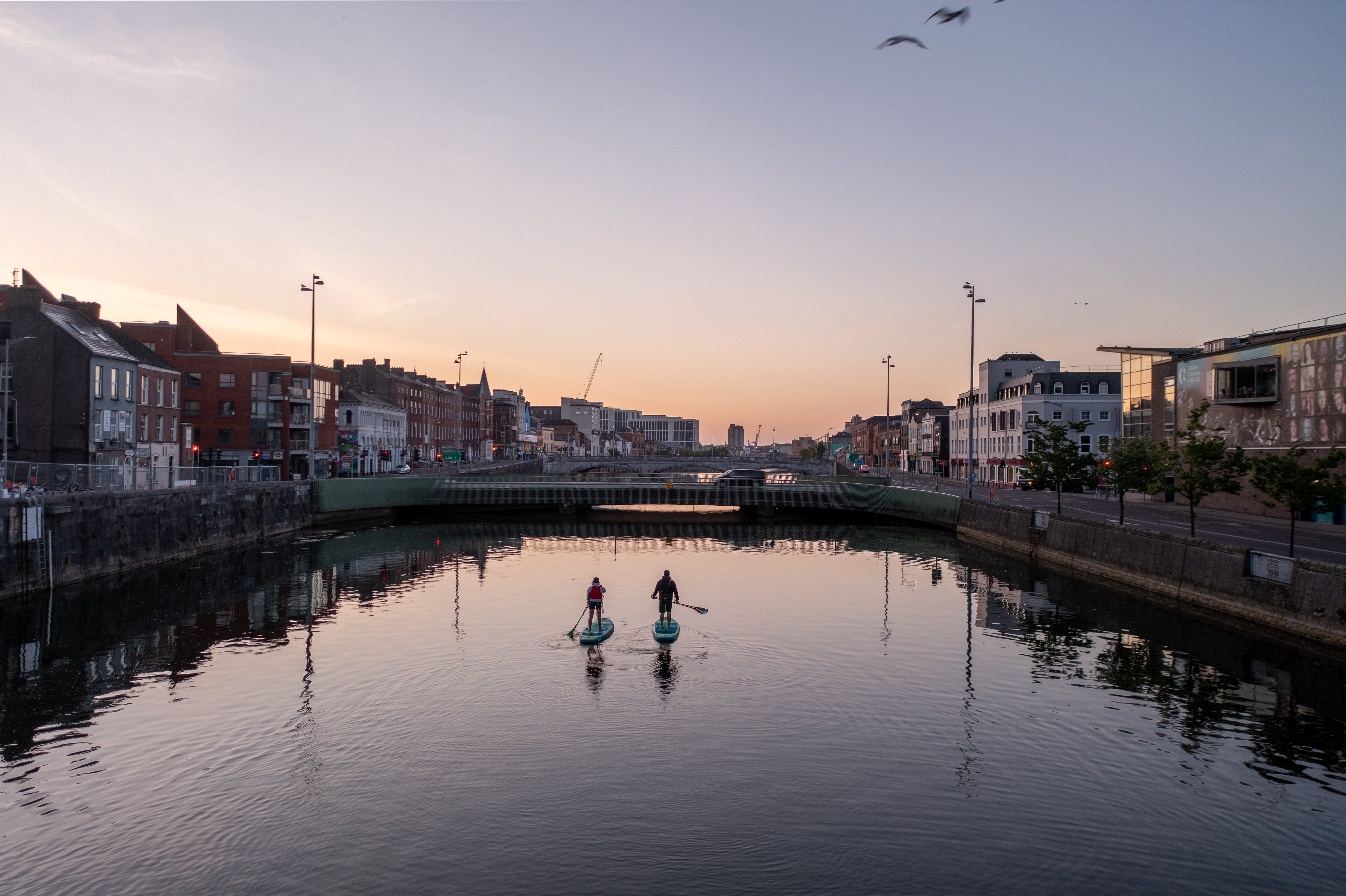 Early to rise yet again, Roz made sure to fit in some sunrise SUP-ing.
