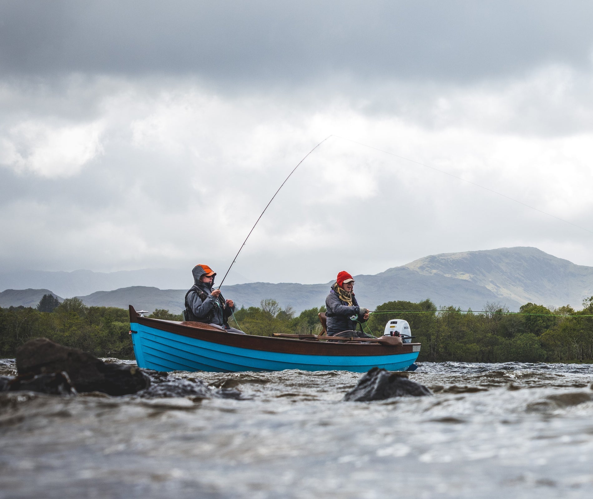 Drifting on Lough Corrib with angling guide Tom Sullivan