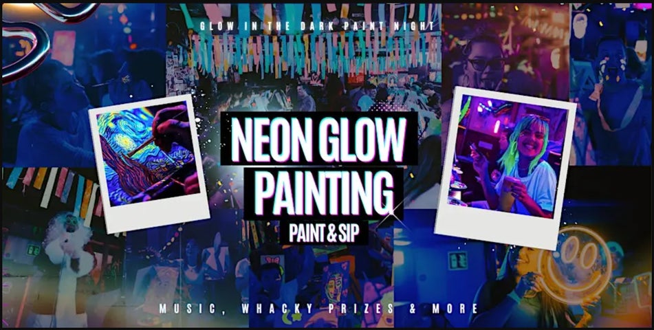 Neon Glow Painting - Disco Ball