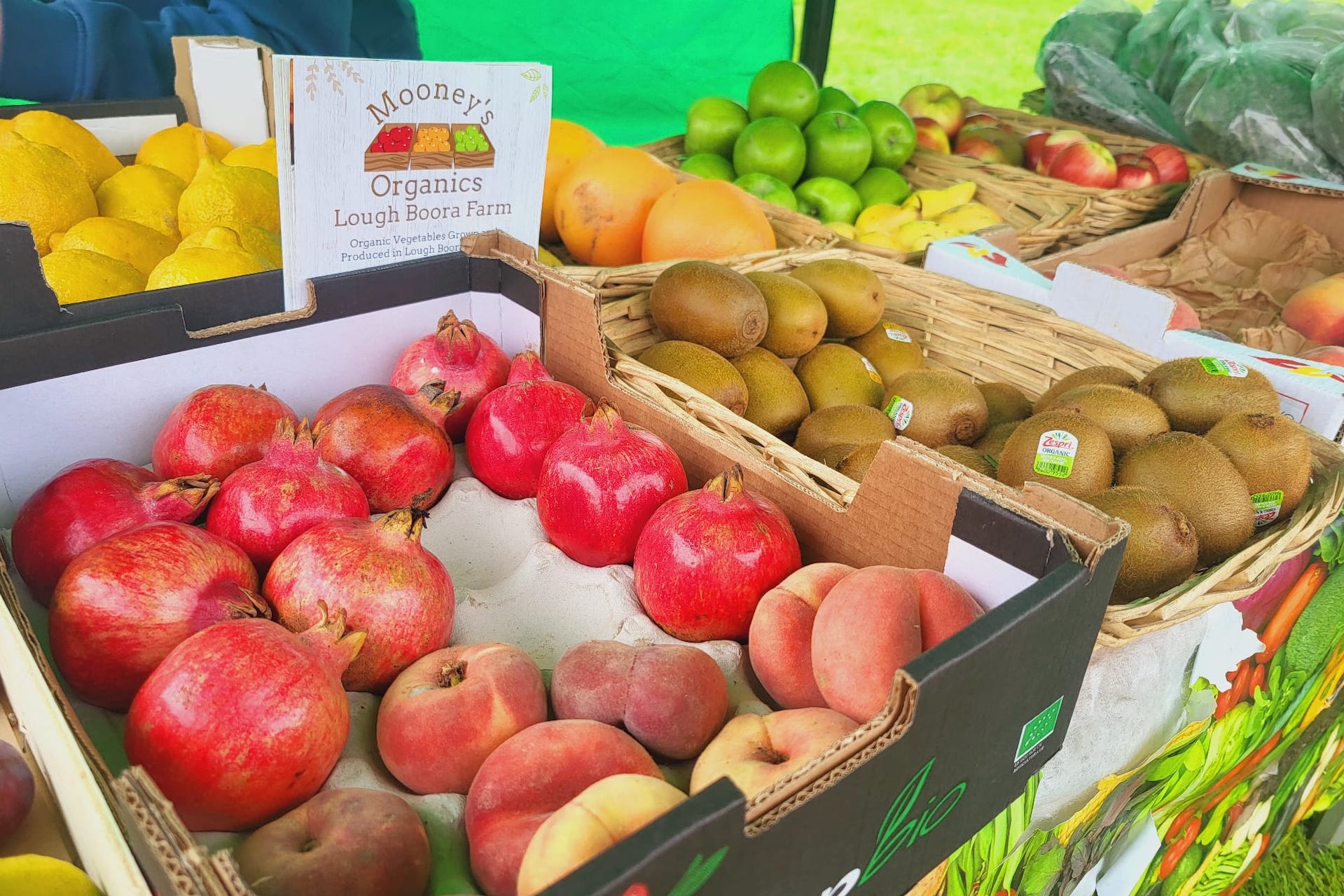 Stall of fresh fruit and veg
