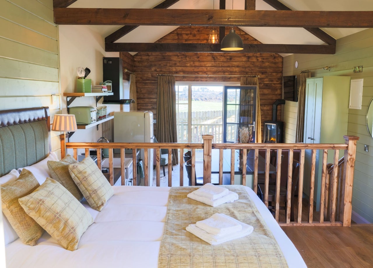 View of bedroom and inside cabin