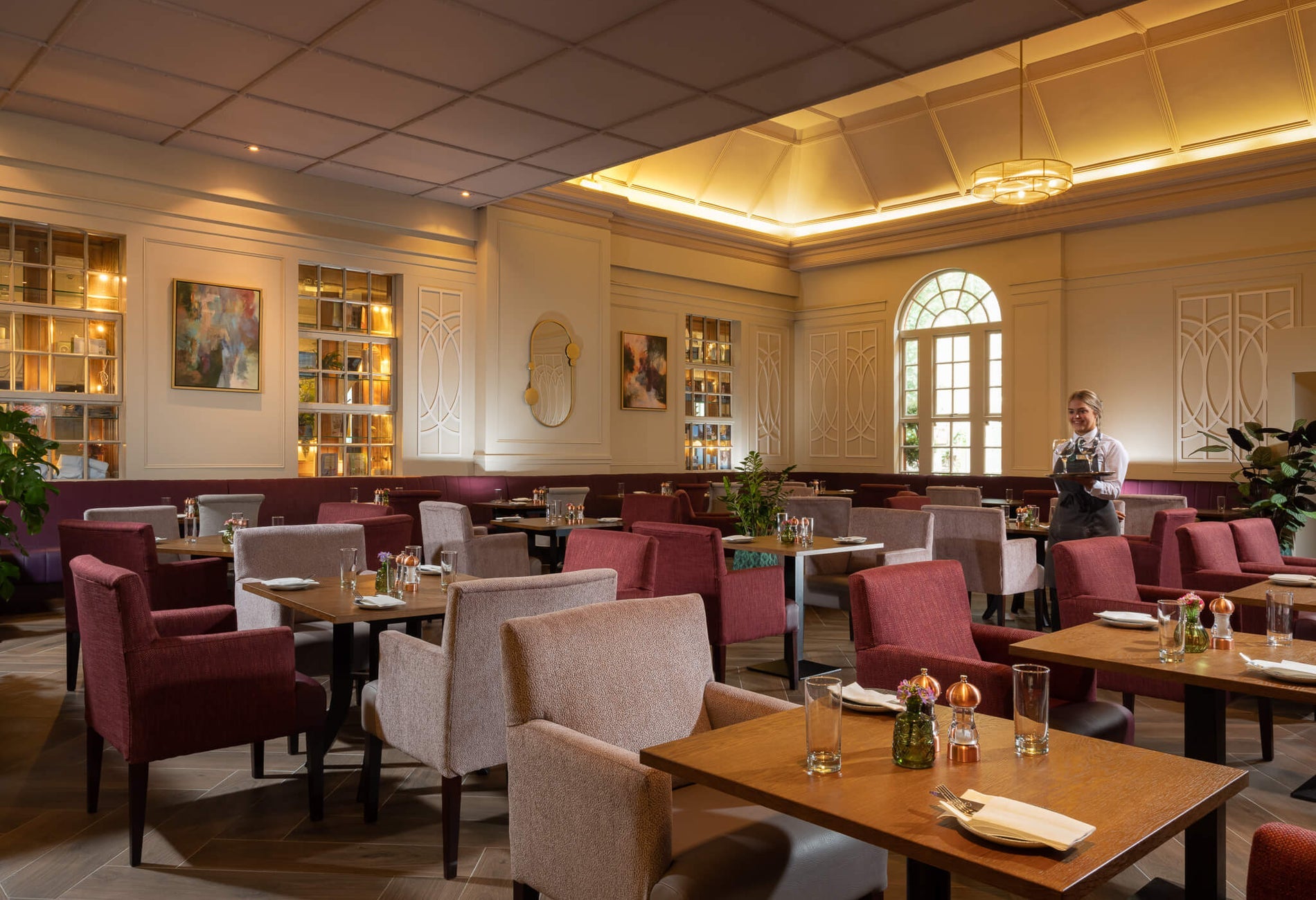 The interior of the casual dining restaurant