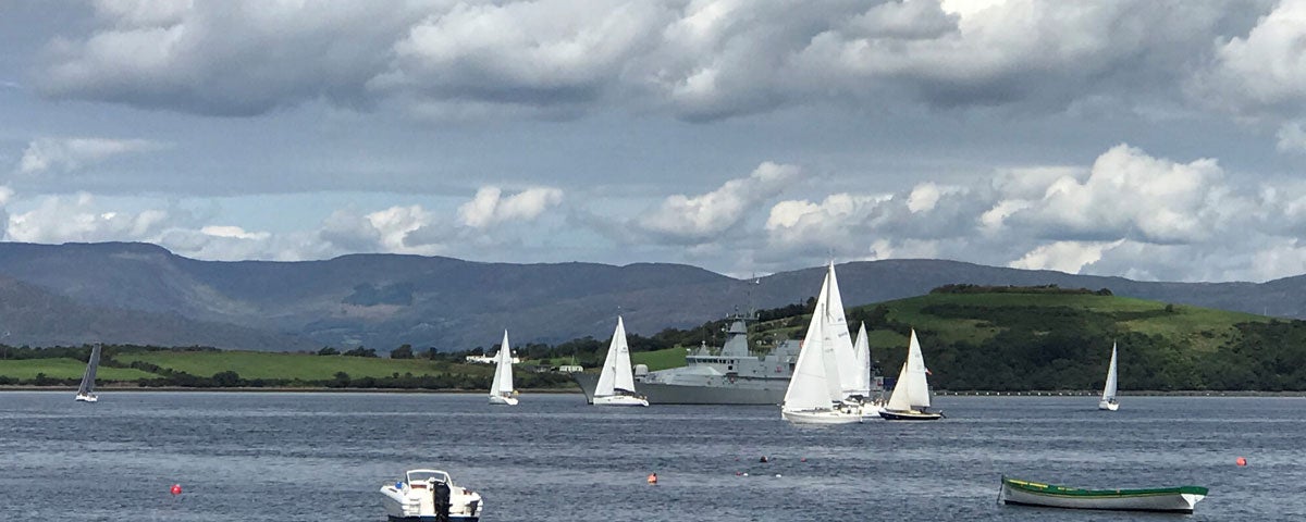 Sailing boats on Bantry Bay