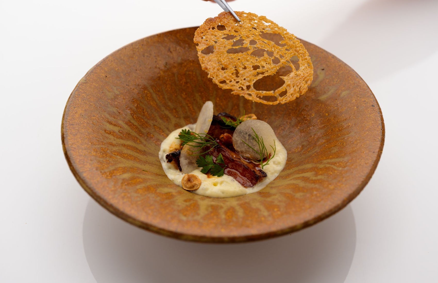 Kilkee scallops starter served at House Restaurant at the Cliff House Hotel