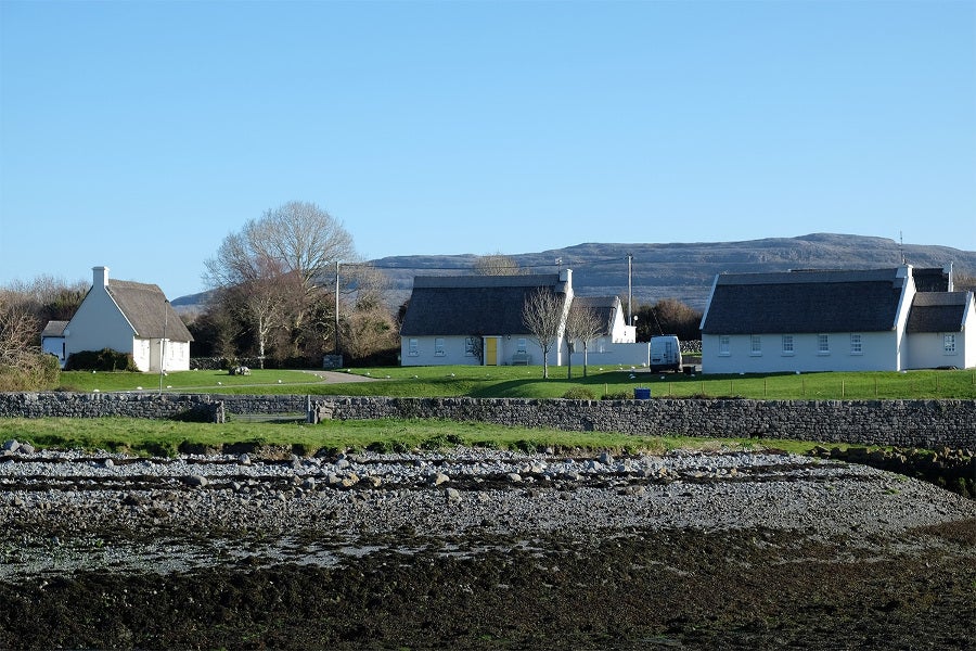 Exterior setting of cottages.
