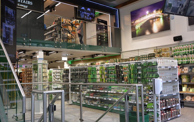 Shop floor display in Carroll's Irish Gift Stores