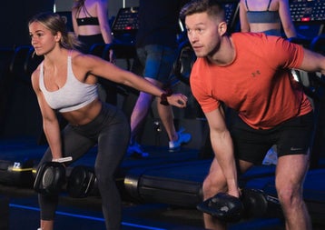 A training session involving weights