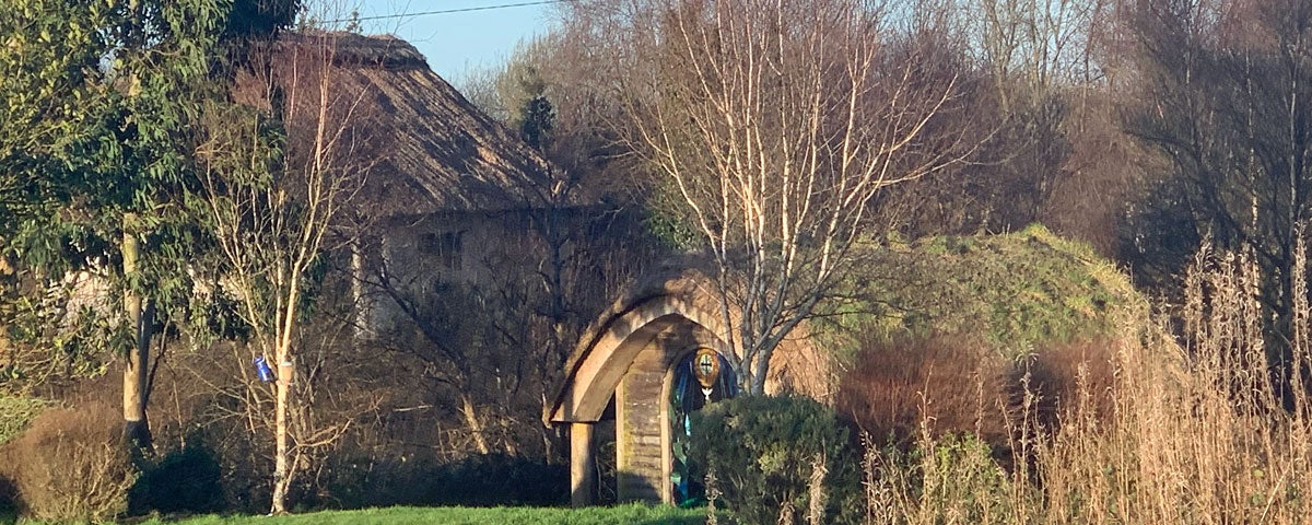 A view of one of the prayer rooms in the gardens