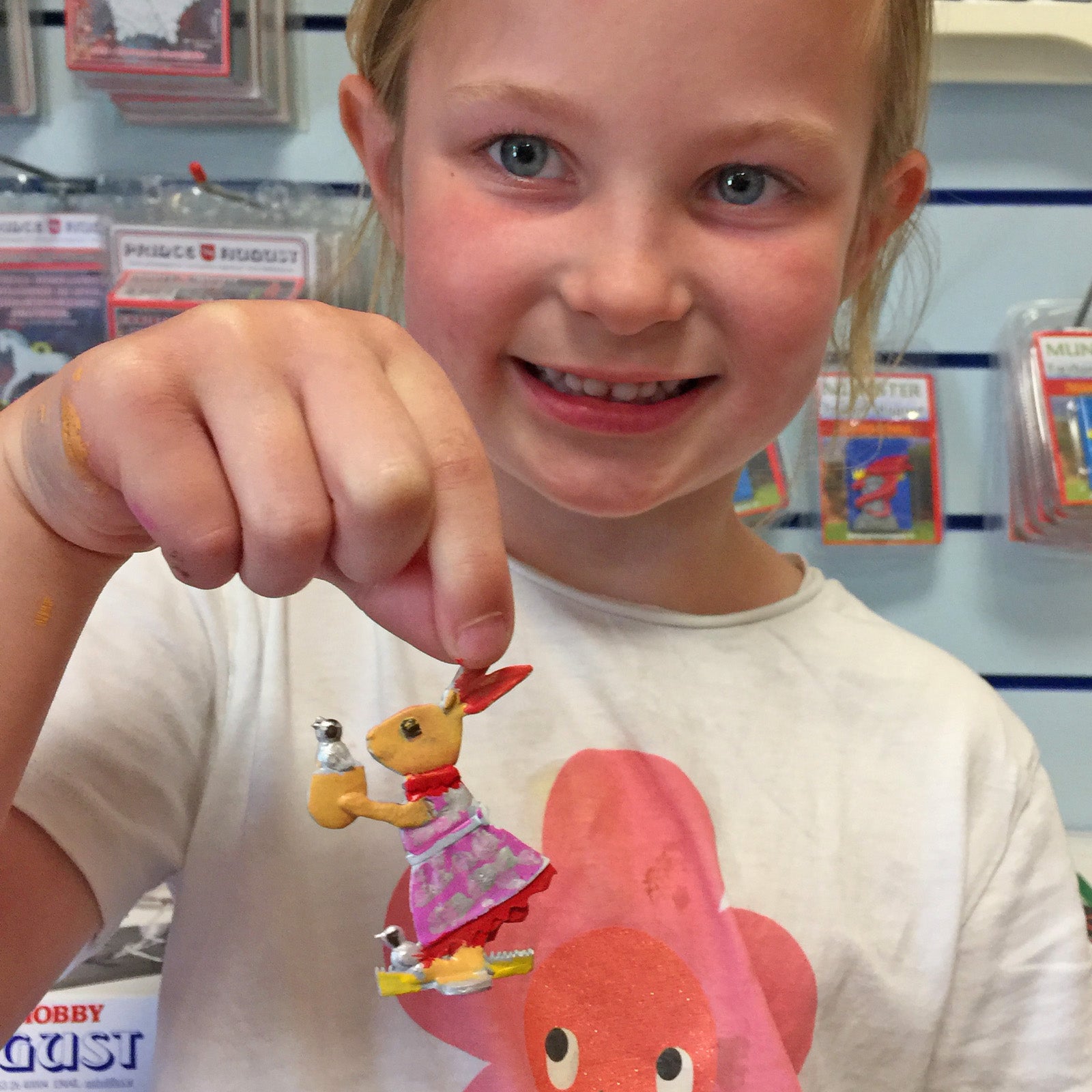 Ciara has painted an Easter Rabbit