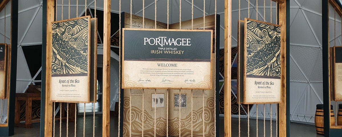 The entrance to Portmagee Whiskey 