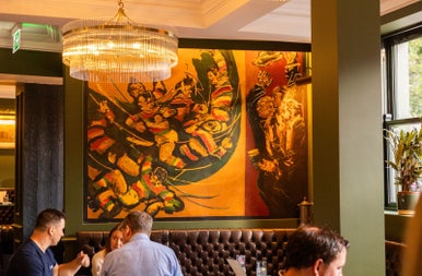 People dining in a pub