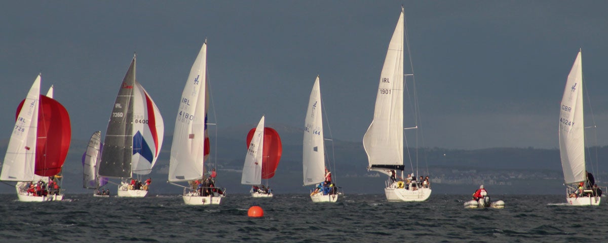 Sailing boats at Mullaghmore Sailing Club Mullaghmore County Sligo