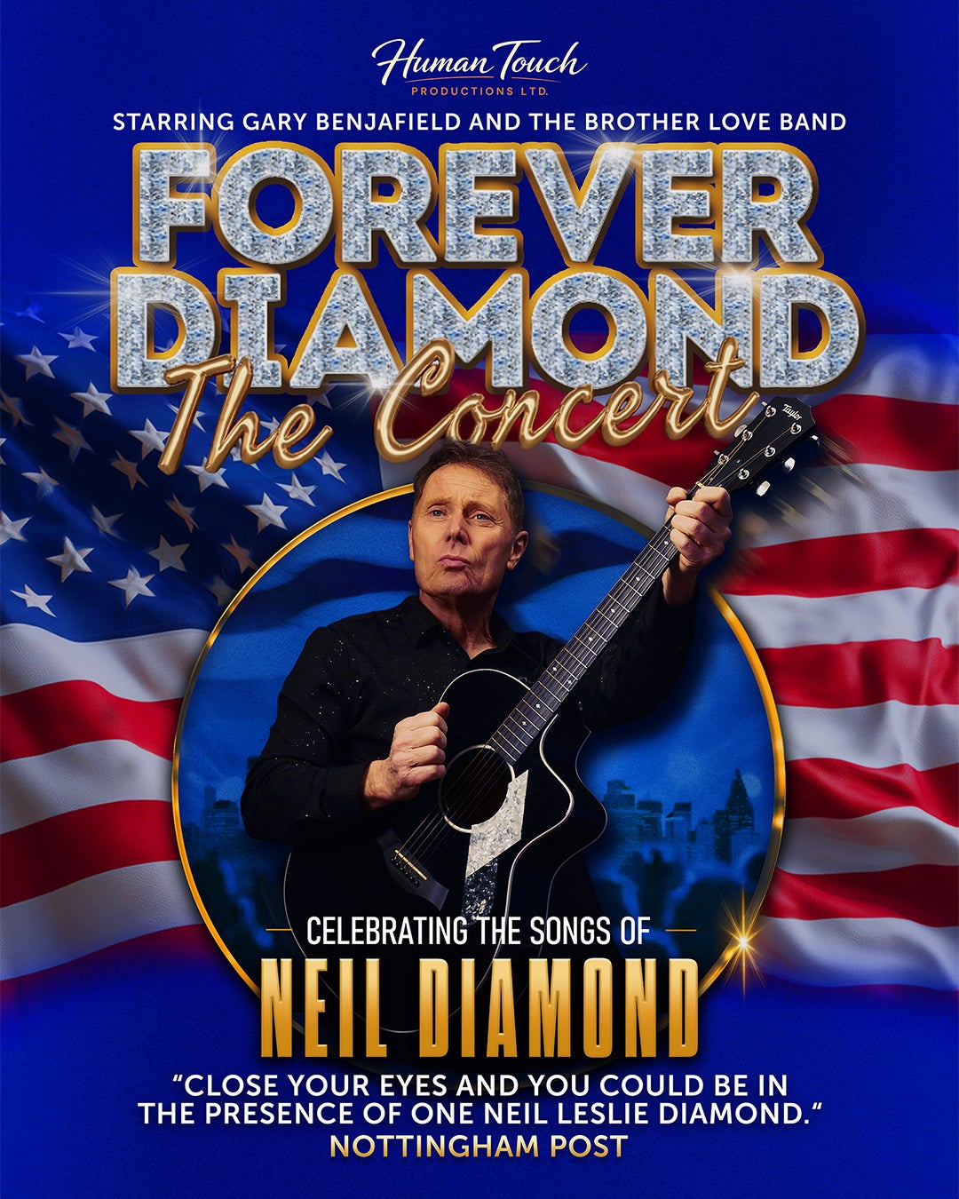 Forever Diamond poster showing Gary Benjafield in the middle