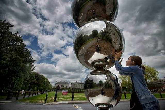 Apples & Atoms Sculpture, Trinity College