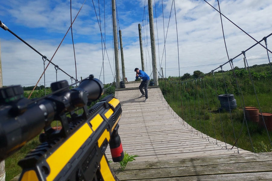 Laser tag at Kartworld Adventure Centre