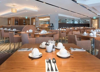 Restaurant with tables and chairs