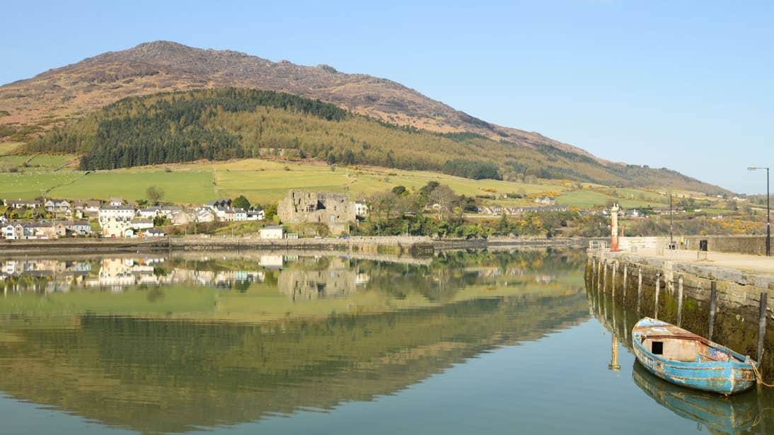 Water reflecting on a clear day at Slieve Foy, Carlingford, County Louth