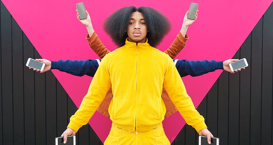 Man posing for the camera