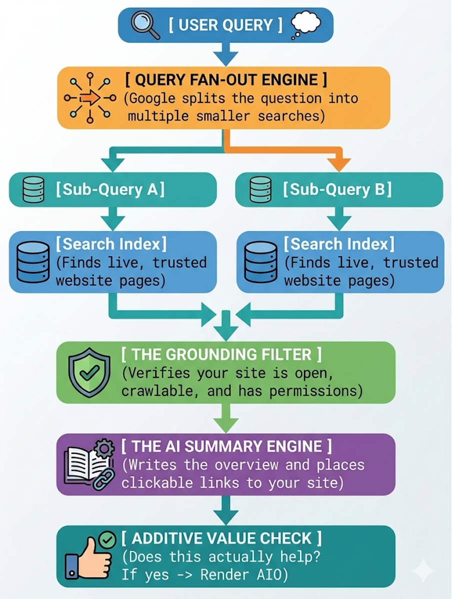 User query workflow image