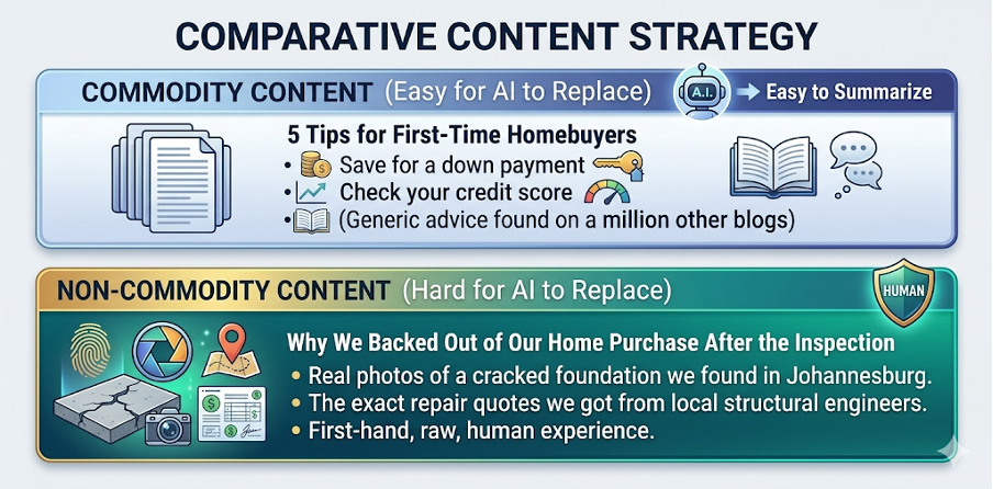 Comparative content strategy image