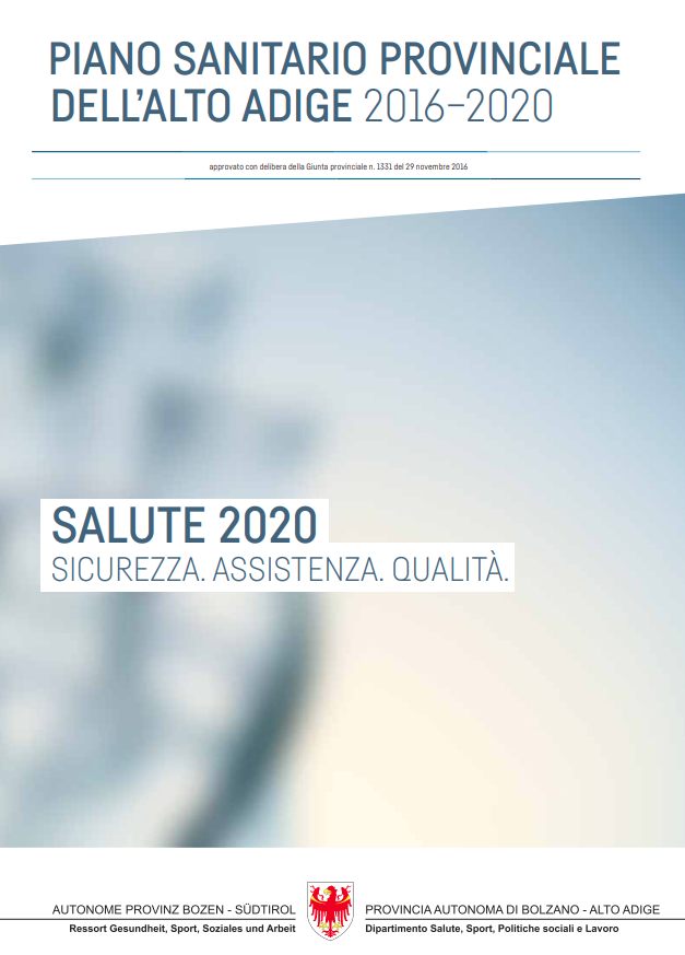 Piano sanitario provinciale 2016-2020