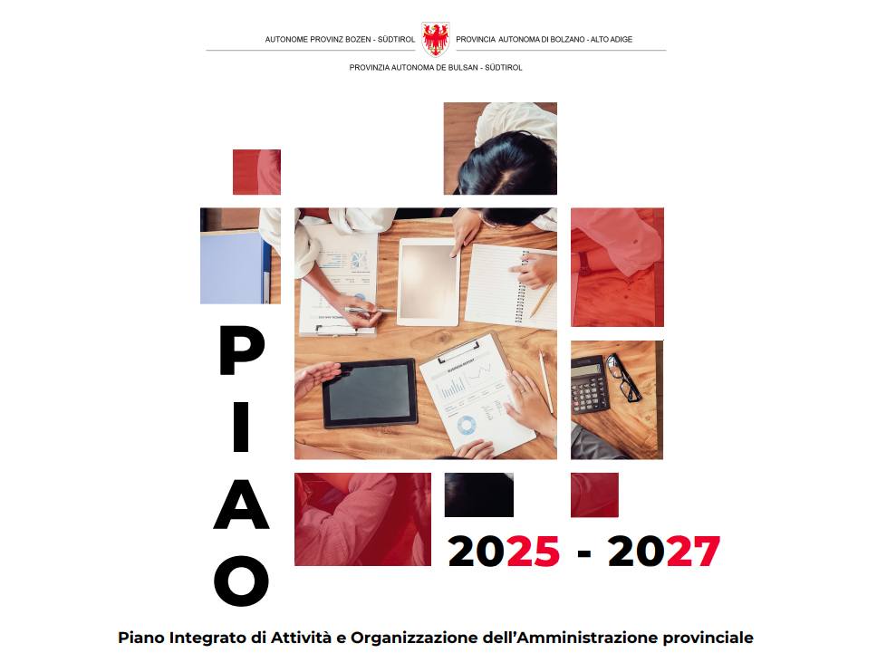 Piano Integrato di Attività e Organizzazione dell’Amministrazione provinciale 2025-2027