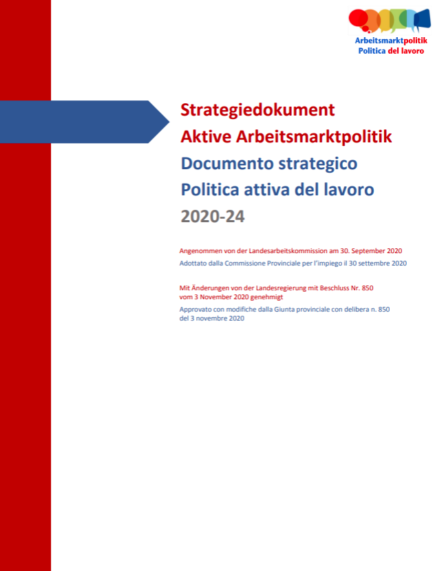 Politica attiva del lavoro 2020-2024