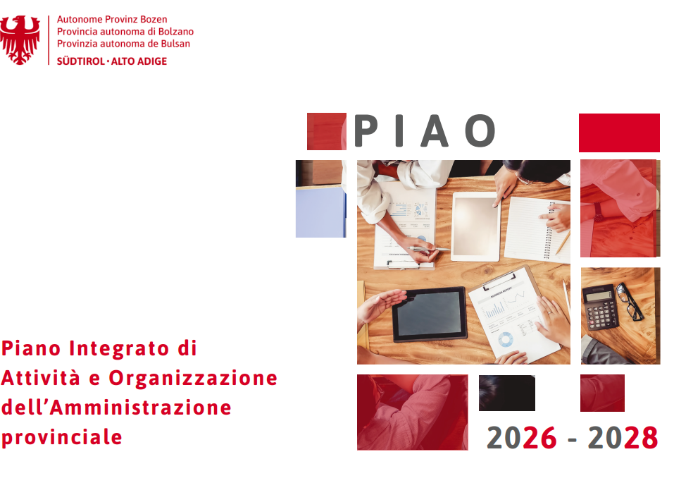 Piano Integrato di Attività e Organizzazione dell’Amministrazione provinciale 2026-2028