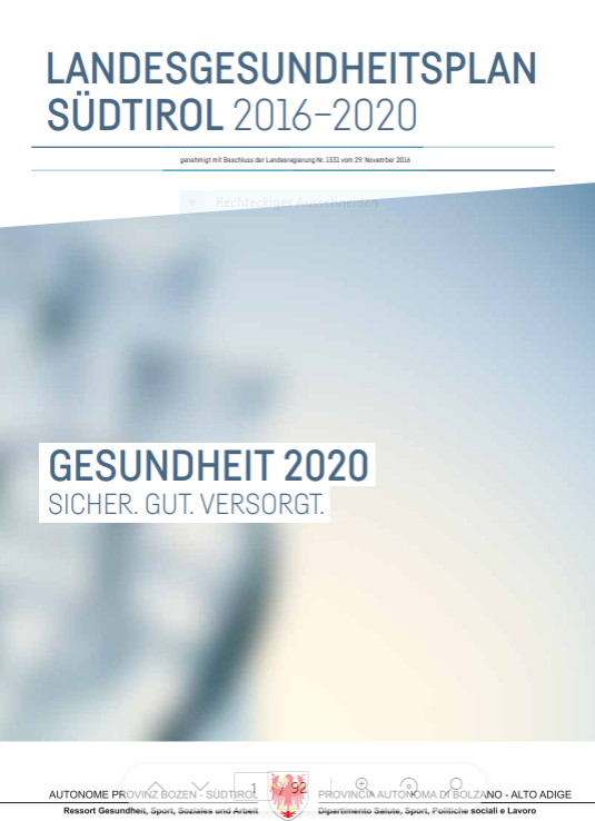 Landesgesundheitsplan 2016-2020
