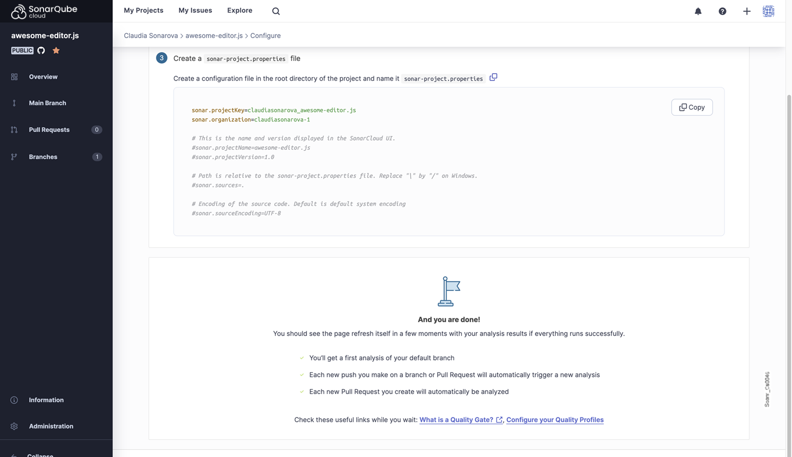 GitHub | SonarQube Cloud Documentation