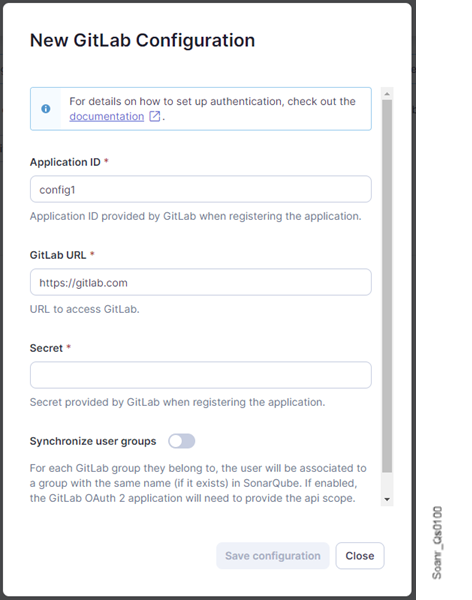 Setting up GitLab authentication & SonarQube
