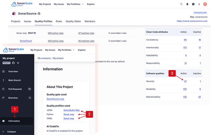 Viewing a project security report | SonarQube Cloud Documentation
